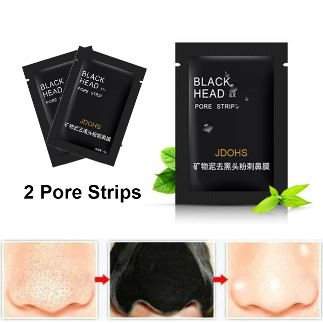 2 Charcoal Mask, 2 Blackhead Removal Tools, 2 Pore Strips, Great For Removing Blackheads Acne On Fac